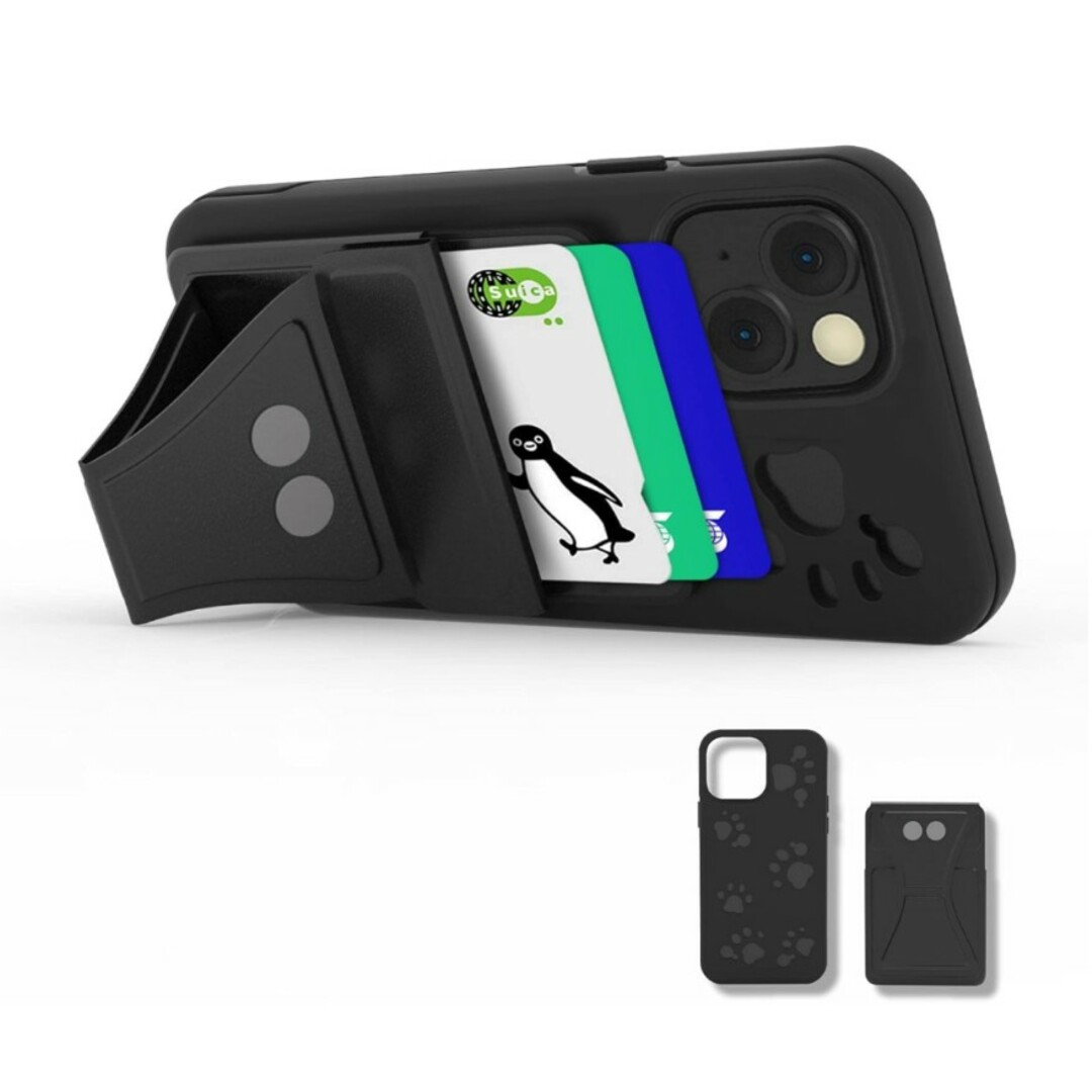 【✨人気✨】iPhone13用スマホケース＆カードホルダー 2in1 全面保護 スマホ/家電/カメラのスマホアクセサリー(iPhoneケース)の商品写真
