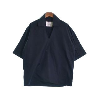 ジルサンダー(Jil Sander)のJIL SANDER ジルサンダー ブラウス 32(XXS位) 紺 【古着】【中古】(シャツ/ブラウス(長袖/七分))