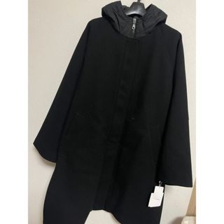 新品　メトリーゼ　定価¥3万5000円　コート　黒　ヤマダヤ(ロングコート)