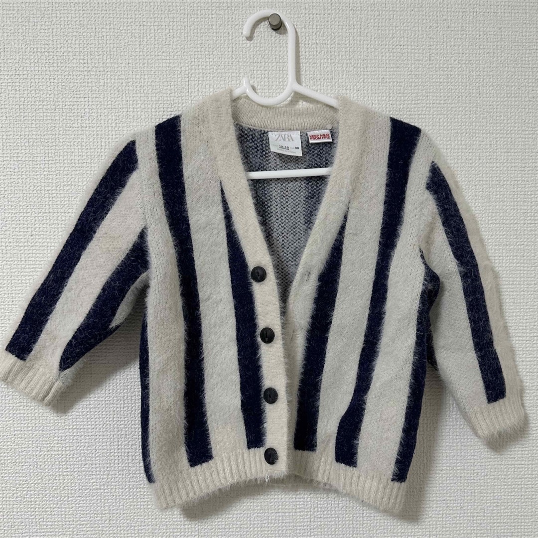 ZARA KIDS(ザラキッズ)のキッズ　ニットカーディガン キッズ/ベビー/マタニティのベビー服(~85cm)(カーディガン/ボレロ)の商品写真