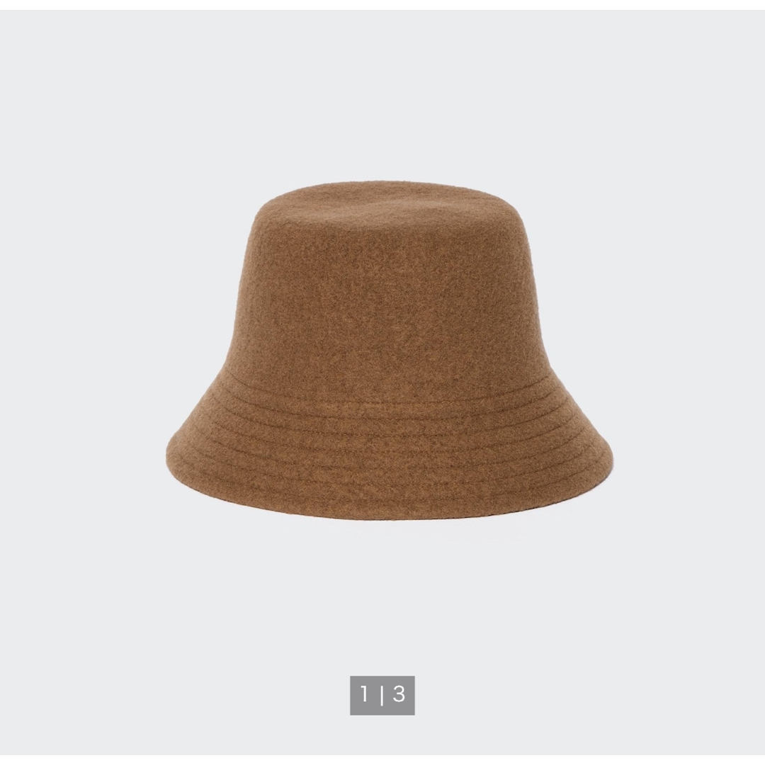 UNIQLO(ユニクロ)のバケットハット UNIQLO Brown レディースの帽子(ハット)の商品写真