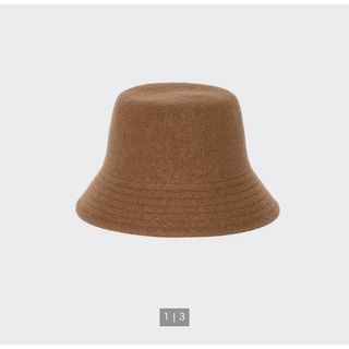 ユニクロ(UNIQLO)のバケットハット UNIQLO Brown(ハット)