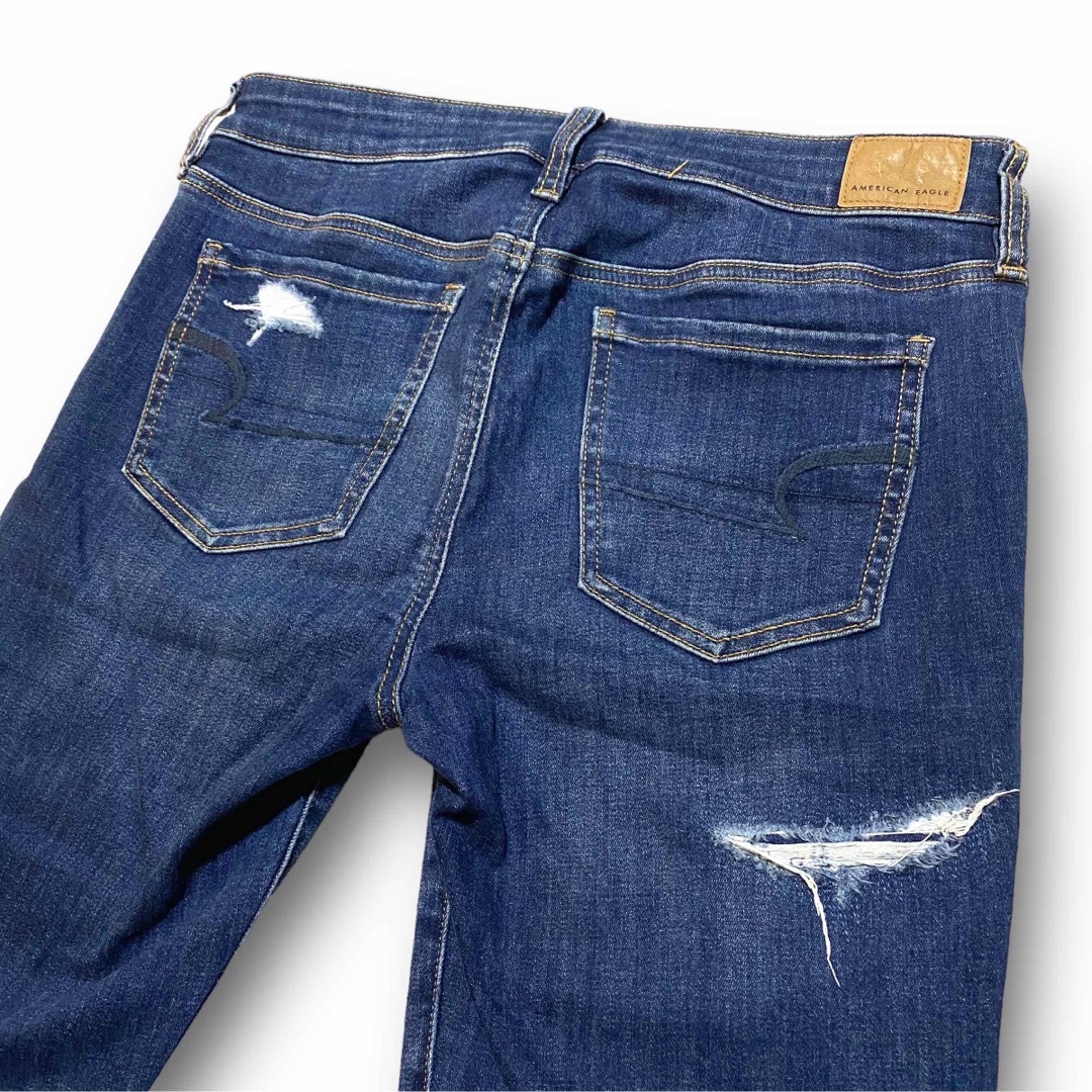 American Eagle(アメリカンイーグル)のアメリカンイーグル  ダメージ加工 ジェギング ストレッチ サイズUS10 レディースのパンツ(デニム/ジーンズ)の商品写真