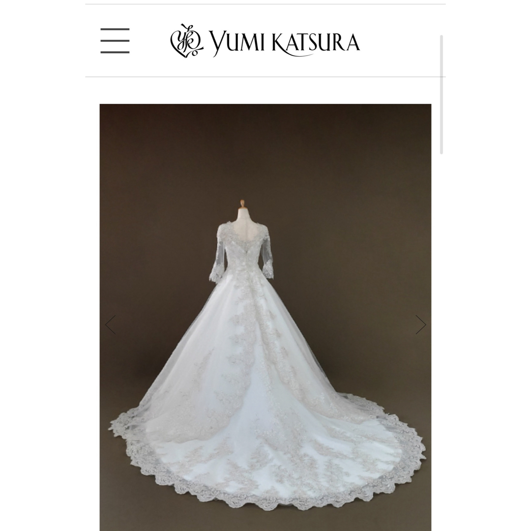 桂由美 YUMI KATSURA ウエディングドレス 7号 PY/13721 桂由美 YUMI KATSURA ウエディングドレス 7号 PY/13721
