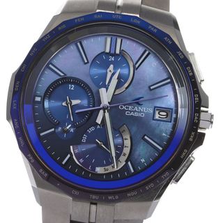 カシオ(CASIO)のカシオ CASIO OCW-S5000AP-2AJF オシアナス マンタ Japan Indigo 藍 世界限定2000本 ソーラー電波 メンズ 極美品 箱・保証書付き_795941(腕時計(アナログ))