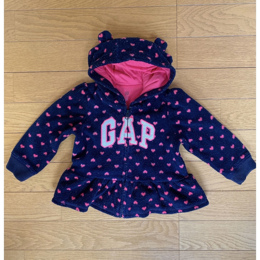 babyGAP(ベビーギャップ)のbaby GAP  くま耳　フリース　アウター　18-24month キッズ/ベビー/マタニティのキッズ服女の子用(90cm~)(ジャケット/上着)の商品写真