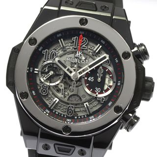 ウブロ(HUBLOT)のウブロ HUBLOT 411.CS.1170.RX.YOS16 ビッグバン ウニコ プラチナベゼル ヨシダスペシャル 限定50本 自動巻き メンズ 良品 _791149(腕時計(アナログ))