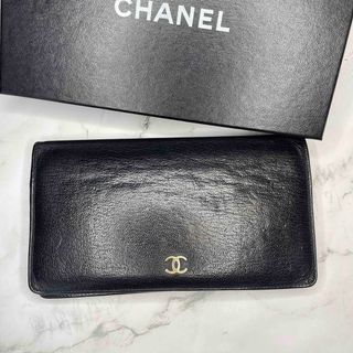 シャネル(CHANEL)のCHANEL シャネル　ココマーク　長財布　黒　ブラック(財布)