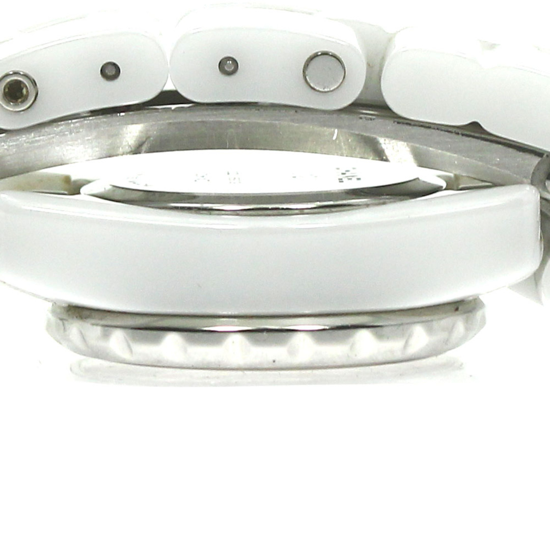 CHANEL(シャネル)のシャネル CHANEL H5237 J12 白セラミック ダイヤベゼル クォーツ レディース _793338 レディースのファッション小物(腕時計)の商品写真