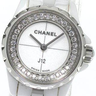 シャネル(CHANEL)のシャネル CHANEL H5237 J12 白セラミック ダイヤベゼル クォーツ レディース _793338(腕時計)