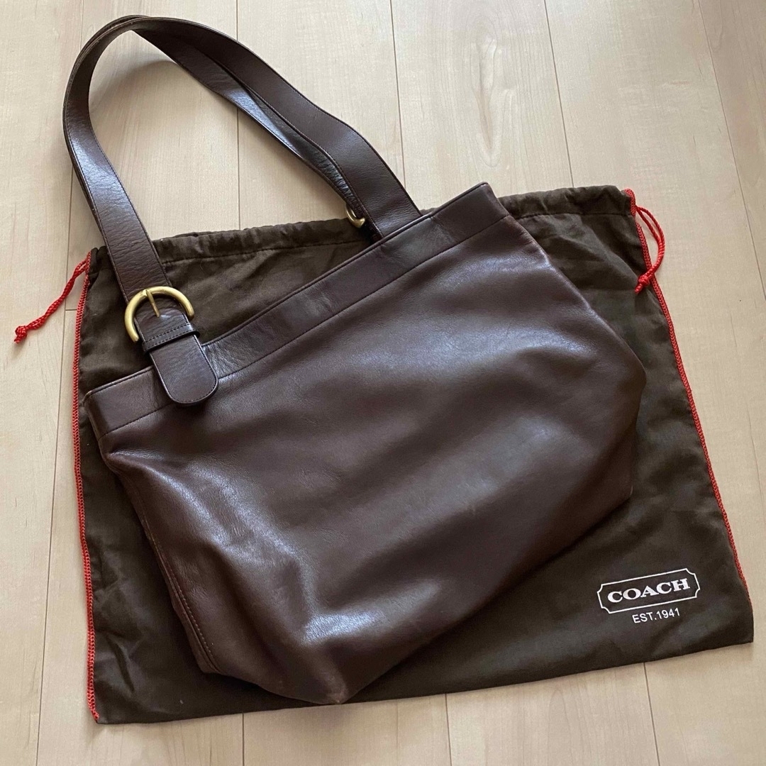 COACH(コーチ)のオールドコーチ★4140★トートバッグ★A4★こげ茶★レザー★肩掛け★ショルダー レディースのバッグ(トートバッグ)の商品写真