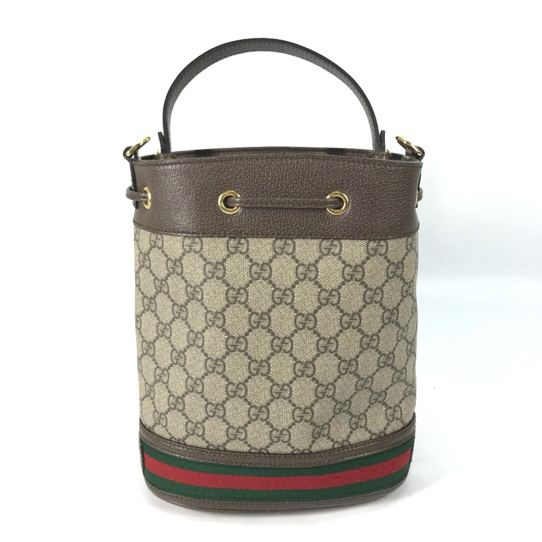 Gucci(グッチ)のグッチ GUCCI オフィディア GG 巾着 タッセル 550621 シェリーライン バケツ型 2WAY ショルダーバッグ 斜め掛け ハンドバッグ GGスプリームキャンバス ベージュ 美品 レディースのバッグ(ハンドバッグ)の商品写真