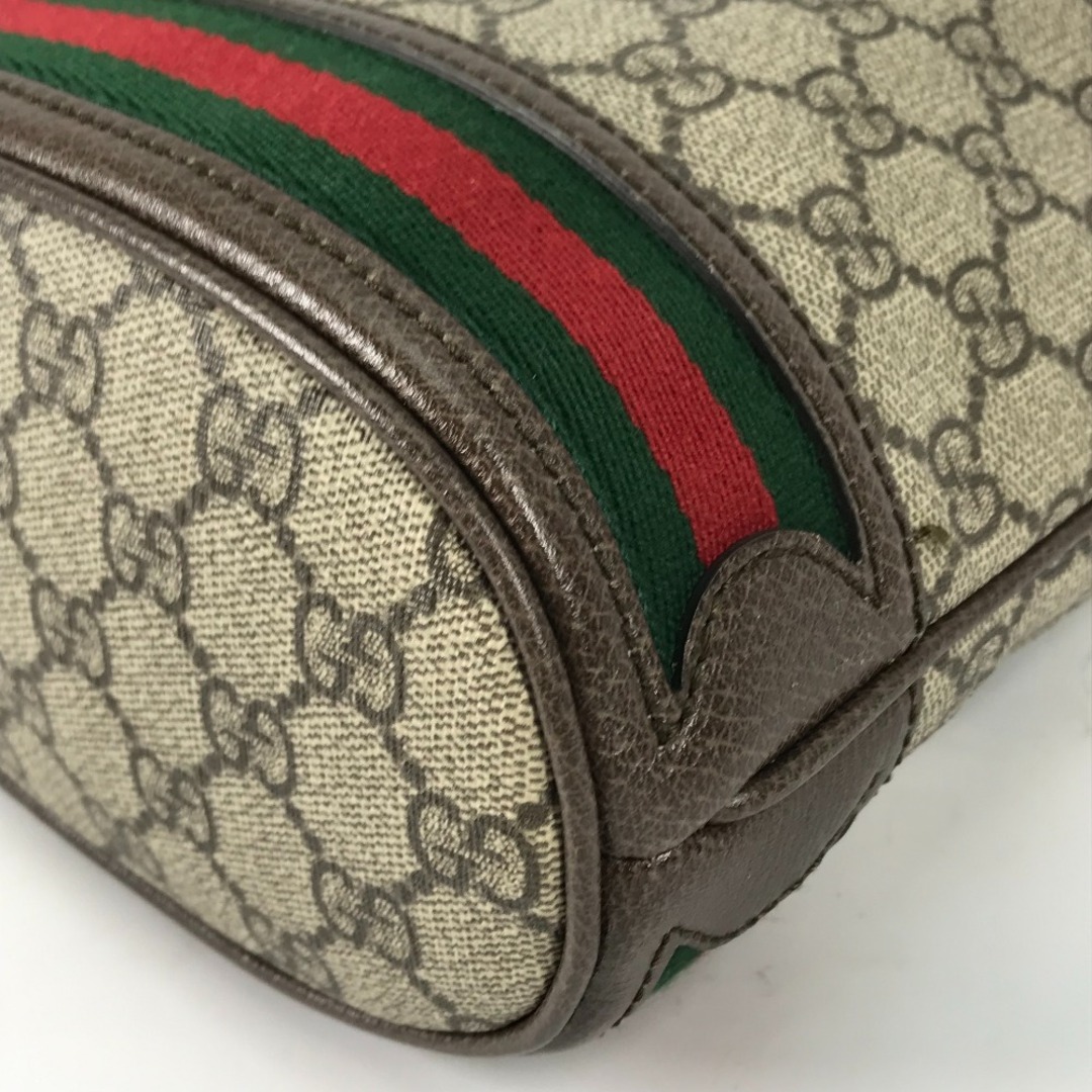 Gucci(グッチ)のグッチ GUCCI オフィディア GG 巾着 タッセル 550621 シェリーライン バケツ型 2WAY ショルダーバッグ 斜め掛け ハンドバッグ GGスプリームキャンバス ベージュ 美品 レディースのバッグ(ハンドバッグ)の商品写真