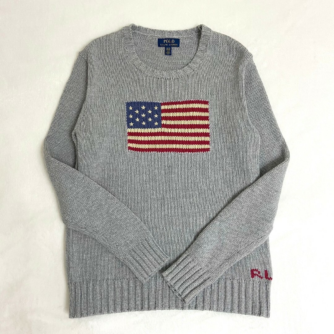 POLO RALPH LAUREN - 美品✨ポロラルフローレン 星条旗ニット セーター