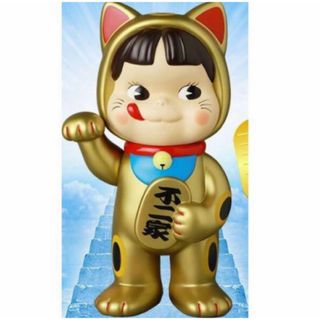 フジヤ(不二家)の不二家ソフビコレクション 招き猫ペコちゃん 金塗装(その他)