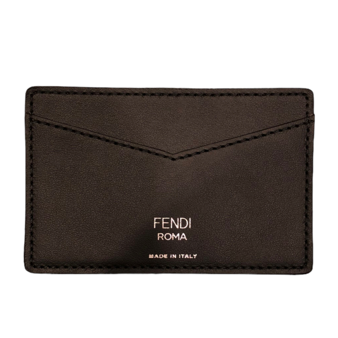 約67cmマチフェンディ FENDI ズッカ柄カードケース 7AR911 レザー ユニセックス 名刺入れ