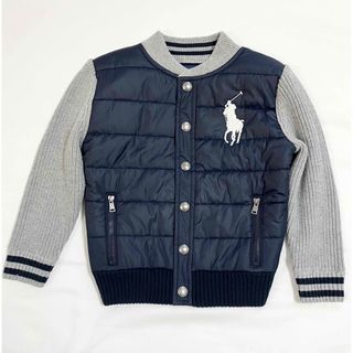 ラルフローレン(Ralph Lauren)のPOLO RALPH LAUREN 異素材スタジャン　サイズ110 ビッグポニー(ジャケット/上着)