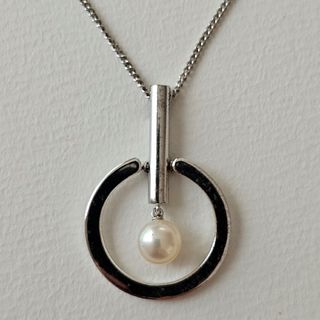 ミキモト(MIKIMOTO)の535ミキモトパールネックレスSV925スターリングシルバー7.3g7.0mm(ネックレス)