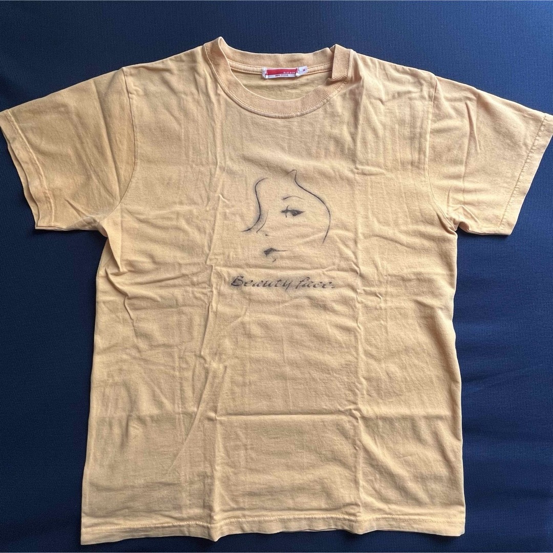 Blue globe Tシャツ　ヴィンテージ風ビューティーフェイス　M イエロー メンズのトップス(Tシャツ/カットソー(半袖/袖なし))の商品写真