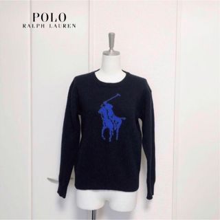 ポロラルフローレン(POLO RALPH LAUREN)のRALPH LAUREN ラルフローレン　ビッグポニー　ウール　ニット　ブラック(ニット/セーター)