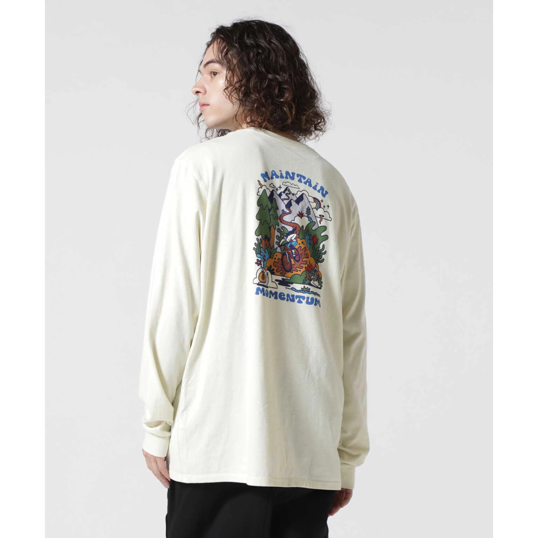 patagonia ロンT S Maintain Momentum ホワイトトップス