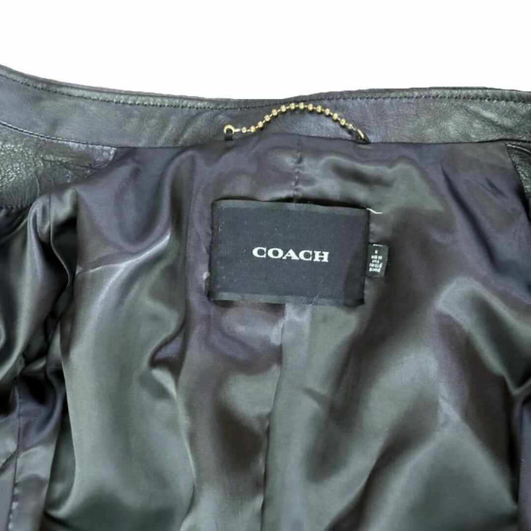 COACH(コーチ)のコーチ/COACH/メンズ/レザージャケット/ラムレザー/ブラック/黒/#M/69167【SA7622】 メンズのジャケット/アウター(レザージャケット)の商品写真