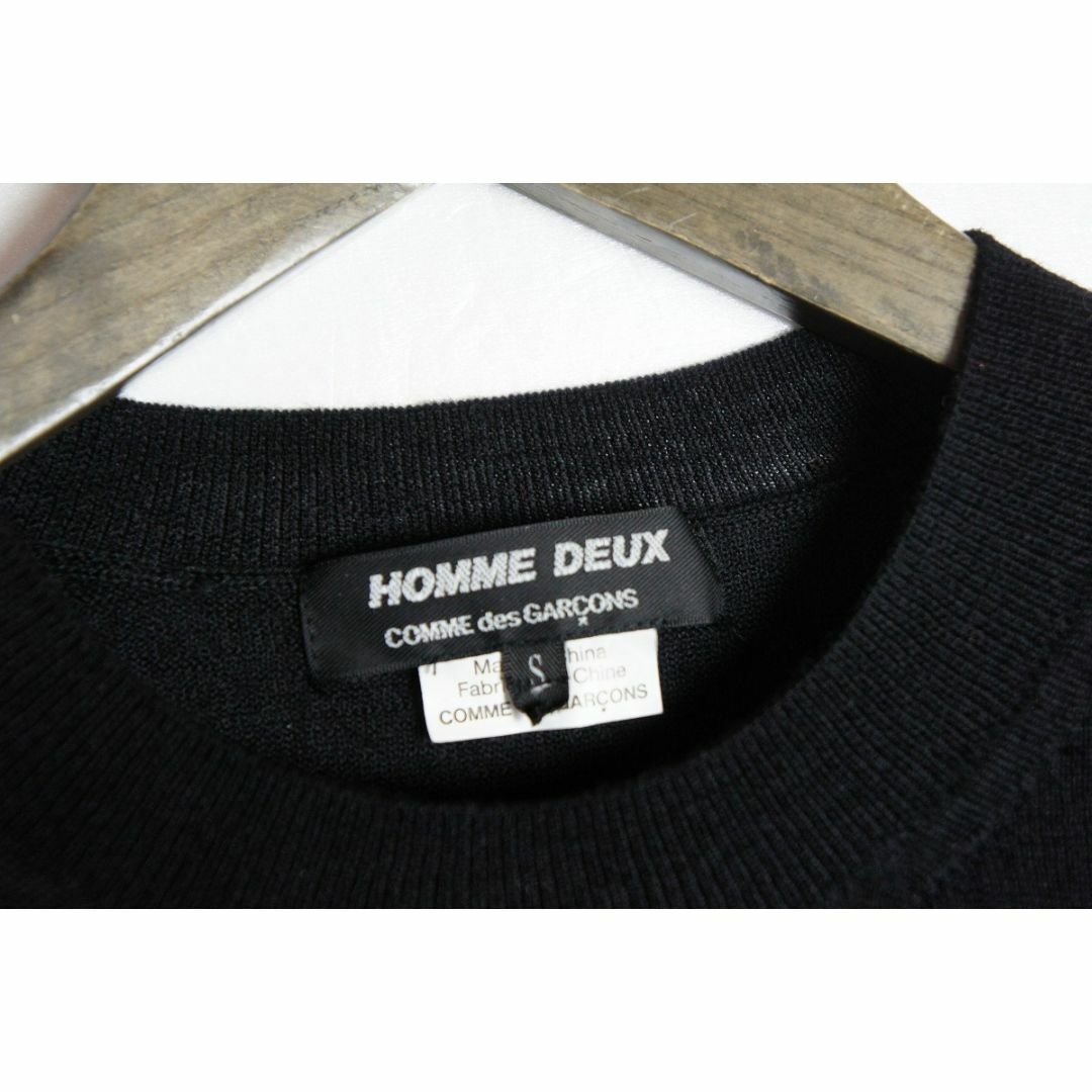 COMME des GARCONS HOMME DEUX(コムデギャルソンオムドゥ)の美品 国内正規 コムデ ギャルソン オム ドゥ ニット セーター 黒107O▲ メンズのトップス(ニット/セーター)の商品写真