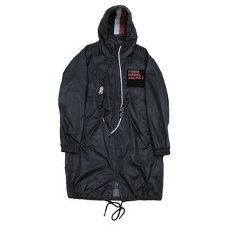 モンクレール(MONCLER)の美品 モンクレール 18年 DELAPORTE ナイロン コート メンズ 黒 赤 白 ナイロンコート MONCLER(その他)