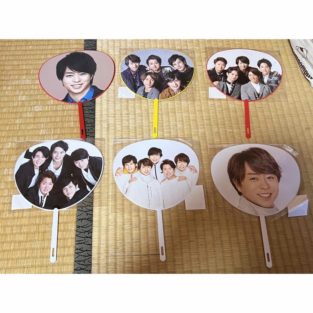 嵐 ミニうちわ 6セット エンタメ/ホビーのタレントグッズ(アイドルグッズ)の商品写真