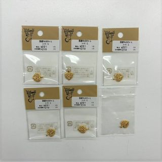 キワセイサクジョ(貴和製作所)の■定価1050■新品未使用 国産キャストチャーム ハート 5セット 貴和製作所(各種パーツ)