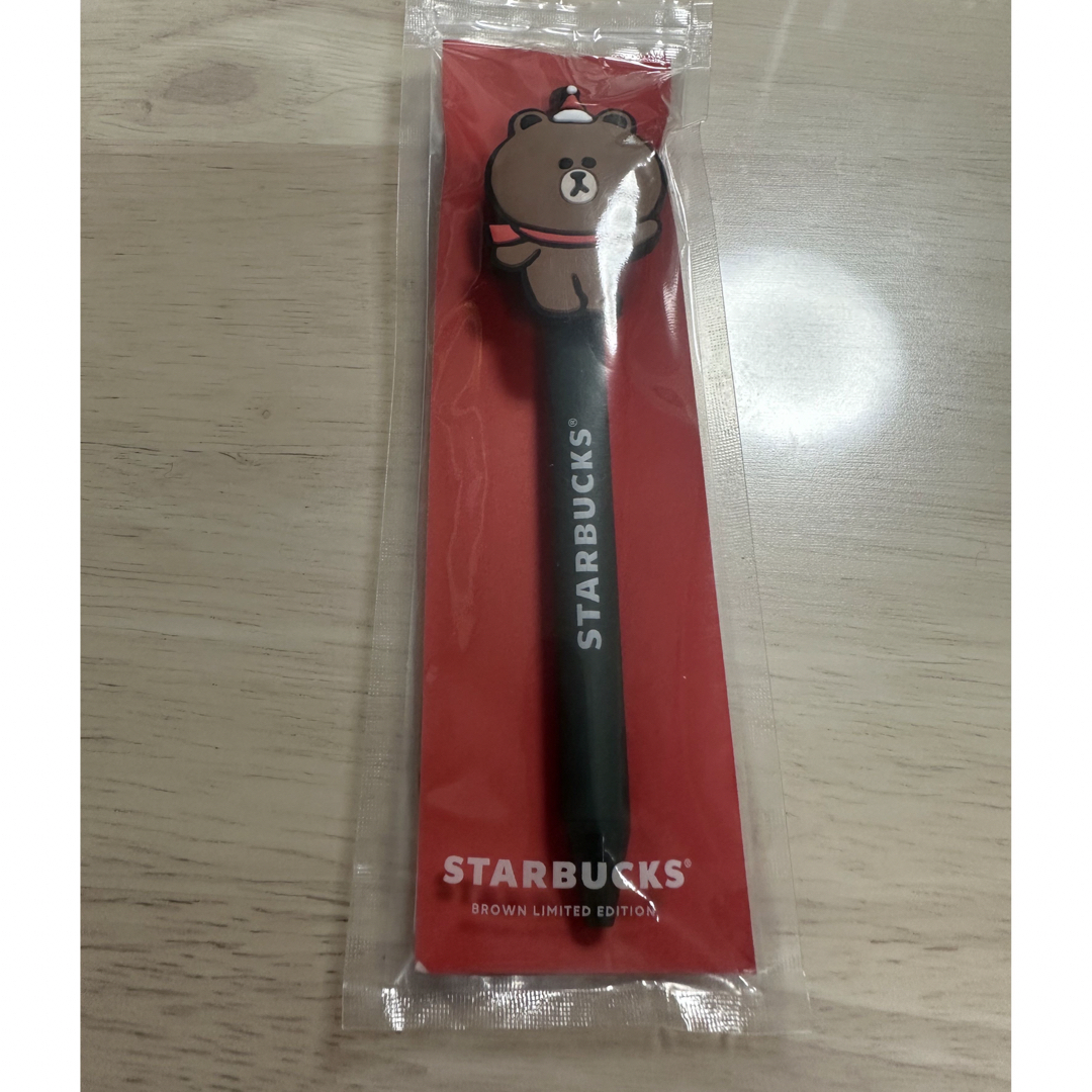 Starbucks(スターバックス)の台湾スターバックス　ボールペン　ブラウン インテリア/住まい/日用品の文房具(ペン/マーカー)の商品写真