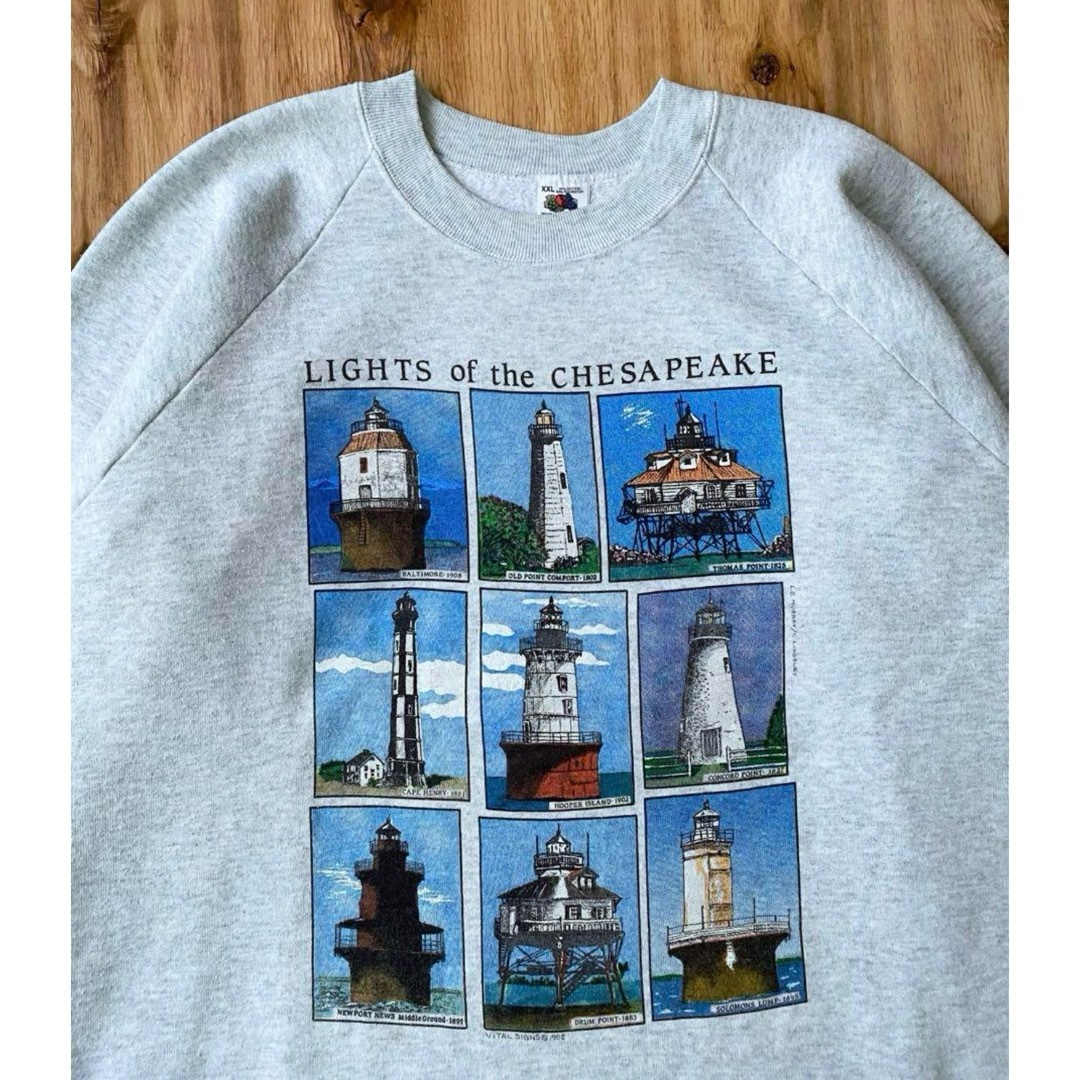 FRUIT OF THE LOOM(フルーツオブザルーム)の"LIGHTS of the CHESAPEAKE" Sweat Shirt メンズのトップス(スウェット)の商品写真