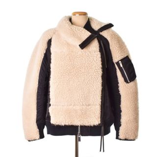 サカイ(sacai)のサカイ 22AW MA-1 ブルゾン ボンバージャケット ボア 22-06280(ブルゾン)