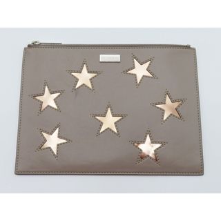 Stella McCartney - K01 STELLA McCARTNEY ステラマッカートニー スター レザー クラッチバッグ セカンドバッグ グレー