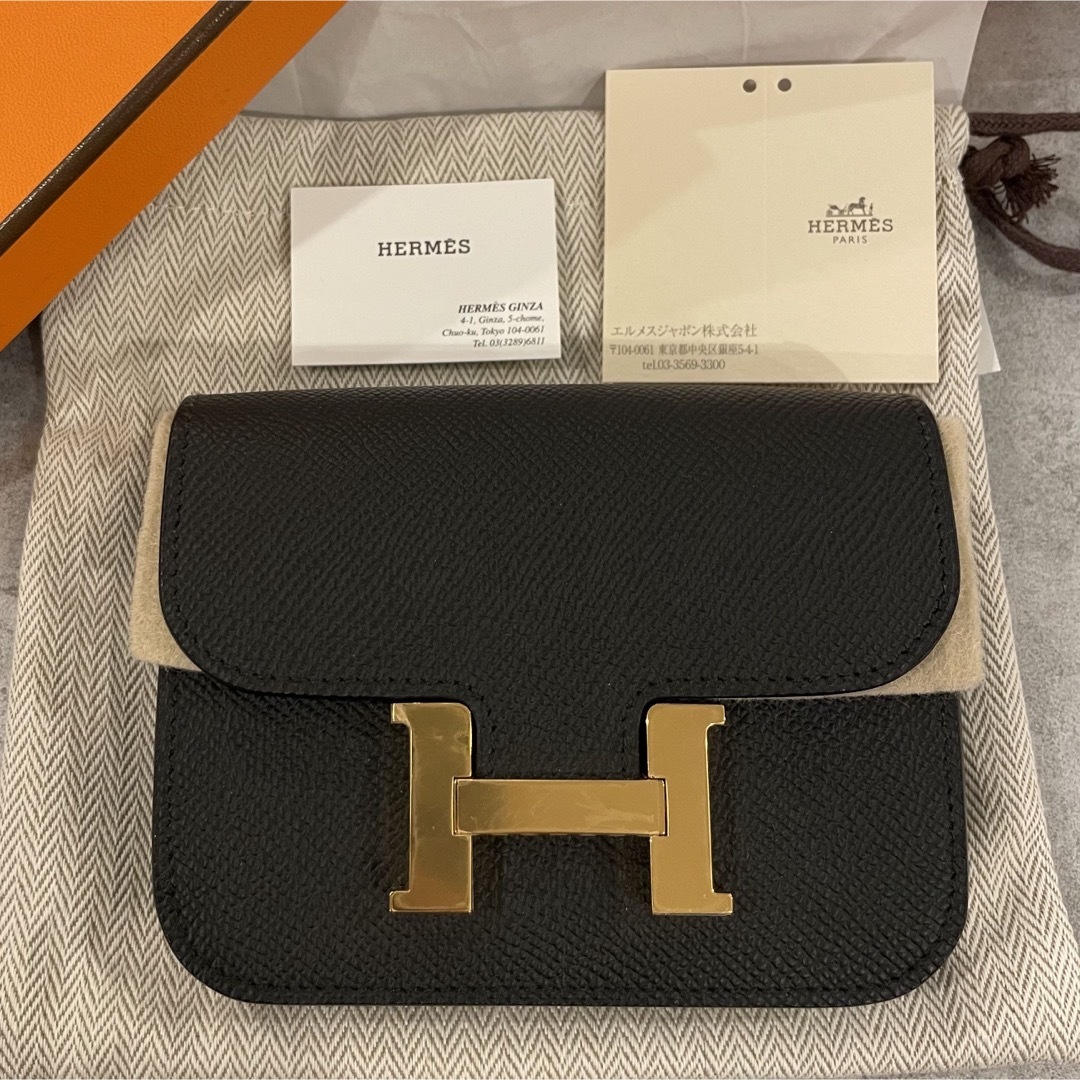 Hermes(エルメス)のコンスタンススリム　ブラック　財布　エルメス レディースのファッション小物(財布)の商品写真