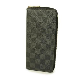 ルイヴィトン(LOUIS VUITTON)の【4eb1974】ルイヴィトン 長財布/ダミエ・グラフィット/ジッピーウォレットヴェルティカル/N63095/ブラック(財布)