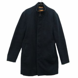 ザラ(ZARA)のザラマン スタンドカラー コート XL ブラック ZARA MAN メンズ 古着 【240115】(その他)