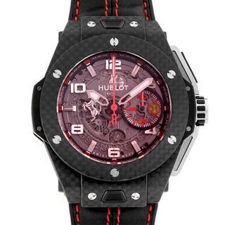 ウブロ(HUBLOT)のウブロ ビッグバン フェラーリ カーボン レッドマジック 世界限定1000本 401.QX.0123.VR メンズ 中古 腕時計(腕時計(アナログ))