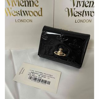 ヴィヴィアンウエストウッド(Vivienne Westwood)の新品　ヴィヴィアンウエストウッド　三つ折り財布　エナメル　ブラック(財布)