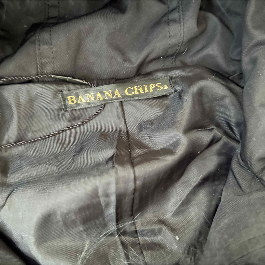 BANANA CHIPS(バナナチップス)のバナナチップスコート140黒 キッズ/ベビー/マタニティのキッズ服女の子用(90cm~)(コート)の商品写真