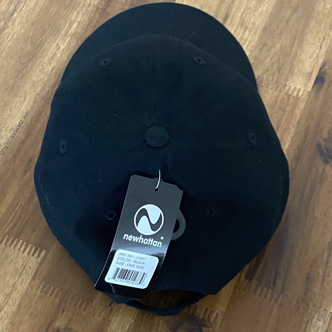 newhattan(ニューハッタン)の新品未使用 ニューハッタン キャップ 帽子 cap レディースメンズ 黒ブラック レディースの帽子(キャップ)の商品写真