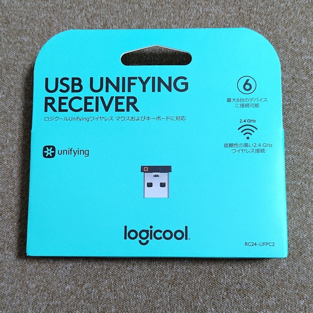 Logicool(ロジクール)のロジクール USB UNIFYING RECEIVERRC24-UFPC スマホ/家電/カメラのPC/タブレット(PC周辺機器)の商品写真