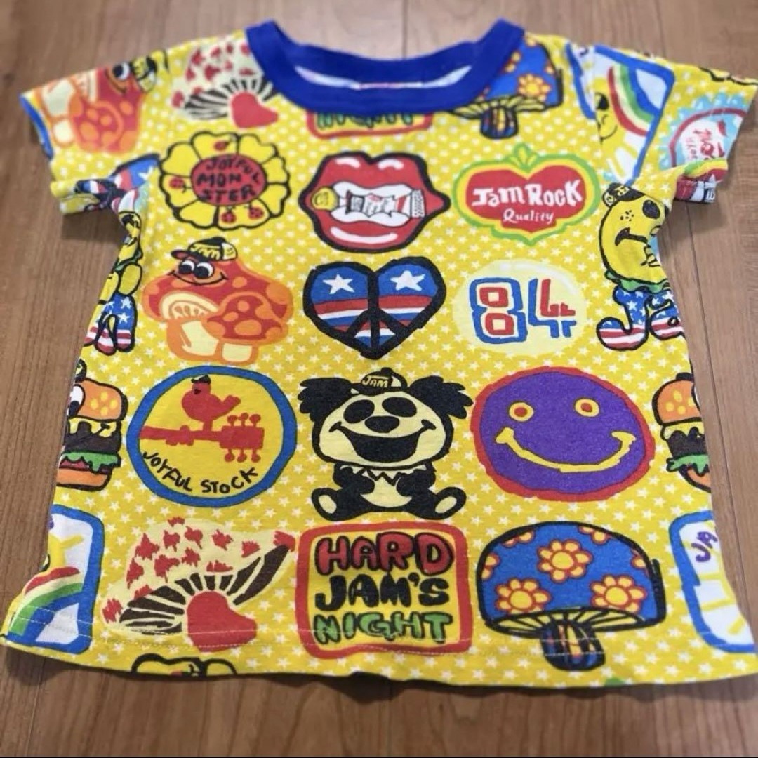 JAM(ジャム)のJAM■イエロー総柄Tシャツ■サイズ110 キッズ/ベビー/マタニティのキッズ服男の子用(90cm~)(Tシャツ/カットソー)の商品写真