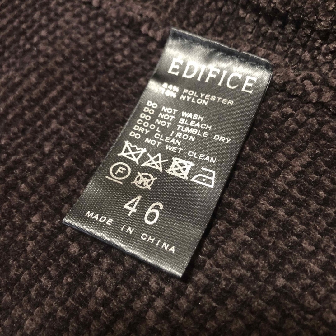 EDIFICE(エディフィス)の【極美品】Belestoエディフィス ポリニットジャケット M 厚手カーディガン メンズのジャケット/アウター(テーラードジャケット)の商品写真