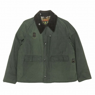 バーブァー(Barbour)の美品 21AW バブアー LSPEY スぺイ ジャケット オイルド L カーキ(ブルゾン)