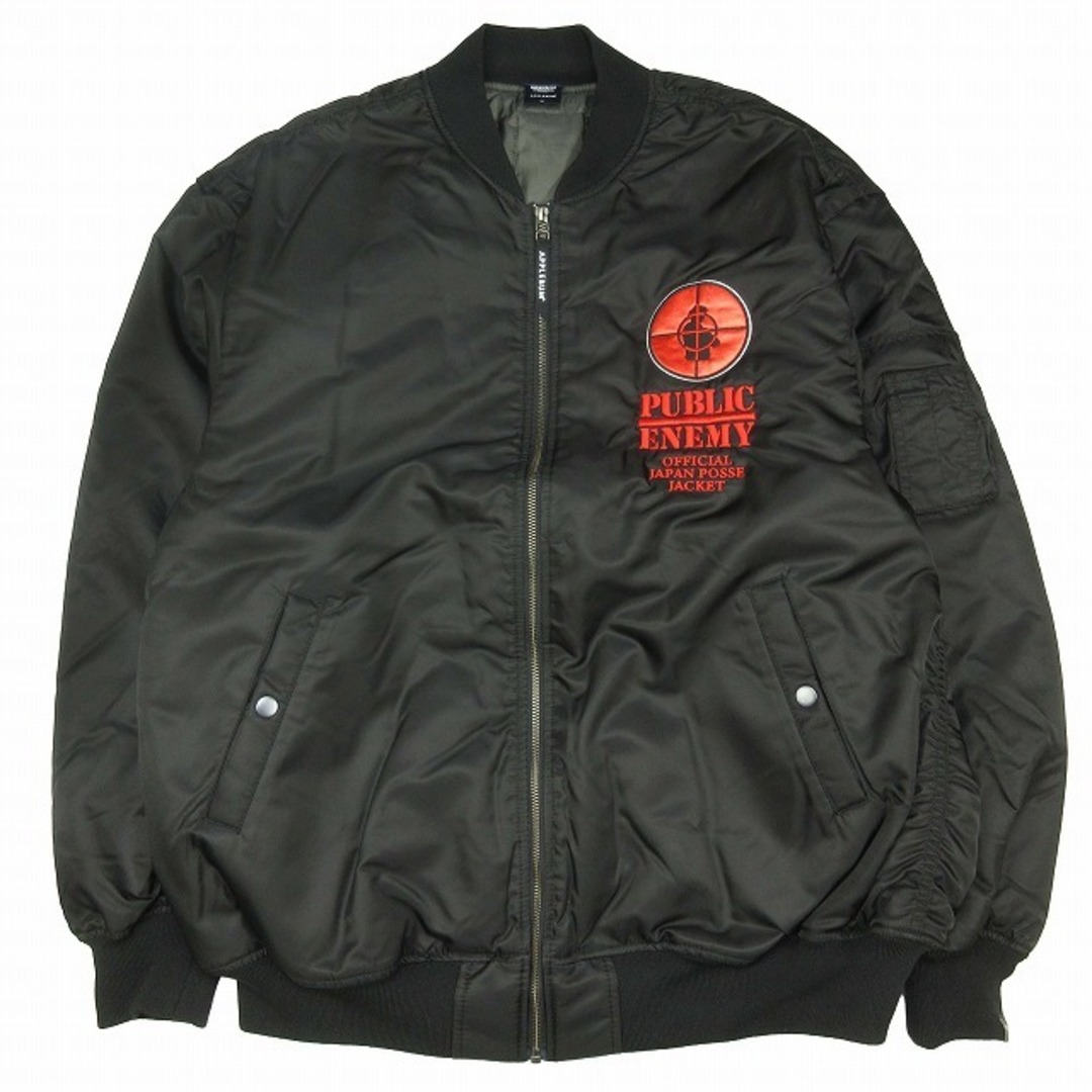 APPLEBUM(アップルバム)のアップルバム PUBLIC ENEMY MA-1 JACKET ジャケット メンズのジャケット/アウター(フライトジャケット)の商品写真