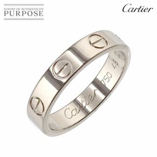 カルティエ(Cartier)のカルティエ Cartier ミニラブ #48 リング K18 WG ホワイトゴールド 750 指輪 VLP 90216907(リング(指輪))