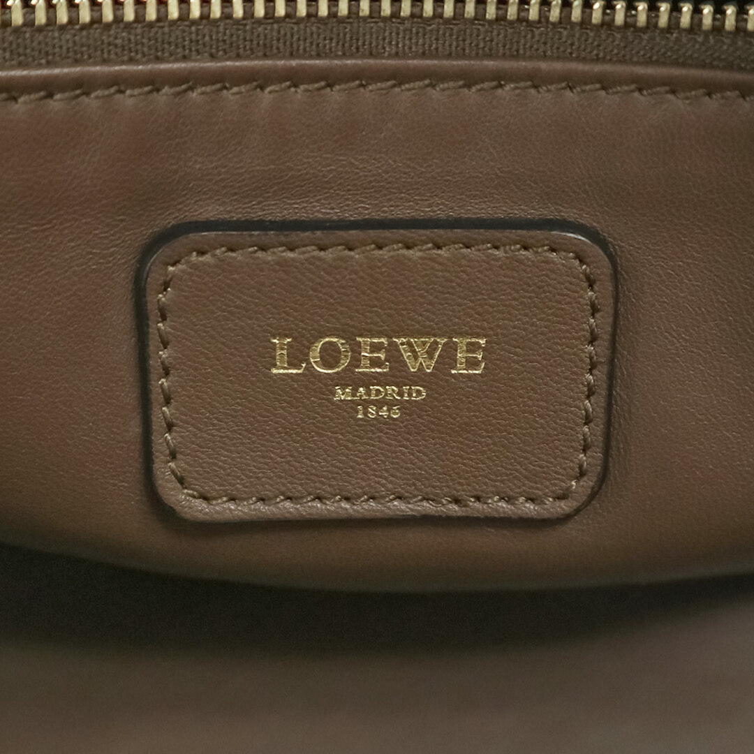 LOEWE(ロエベ)のロエベ アマソナ 28 ミニボストン ハンドバッグ カーフスキン レザー ブラウン 茶 ゴールド金具 352.79.A03 LOEWE（中古） レディースのバッグ(ハンドバッグ)の商品写真