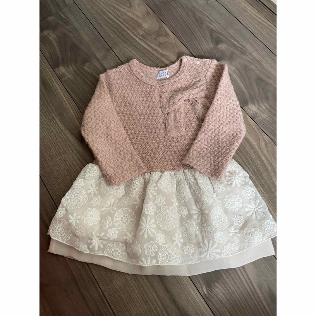 hakka baby(ハッカベビー)のhakka ワンピース 90 キッズ/ベビー/マタニティのキッズ服女の子用(90cm~)(ワンピース)の商品写真