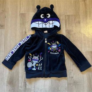 アンパンマンキッズコレクション(ANPANMAN KIDS COLLECTION)のアンパンマンキッズコレクション ばいきんまん パーカー 90 美品(Tシャツ/カットソー)